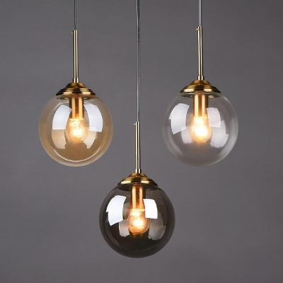 Vintage glazen bol hanglampen