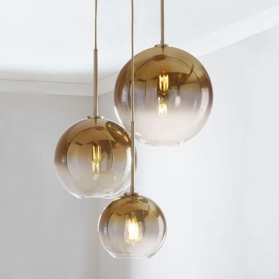 Moderne glazen bol hanglampen