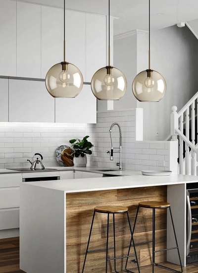Moderne glazen hanglampen