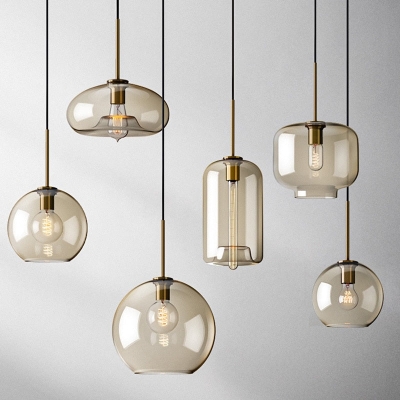 Moderne glazen hanglampen