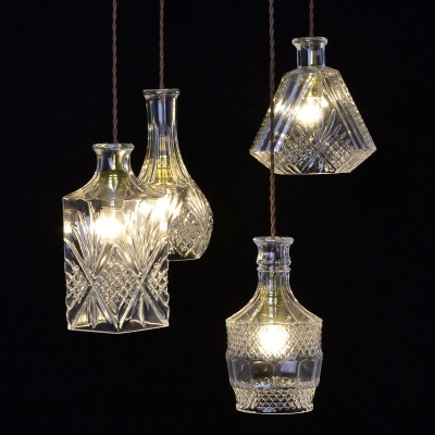 Glazen pot hanglampen