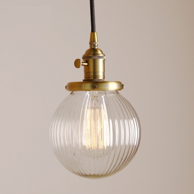 Vintage getextureerde glazen bol hanglampen