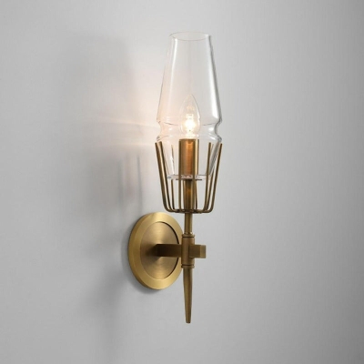 Noordse messing wandlamp