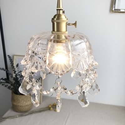 Glazen juweel hanglamp