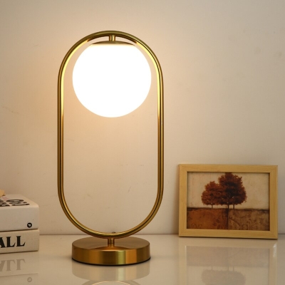 Moderne glazen bol tafellamp