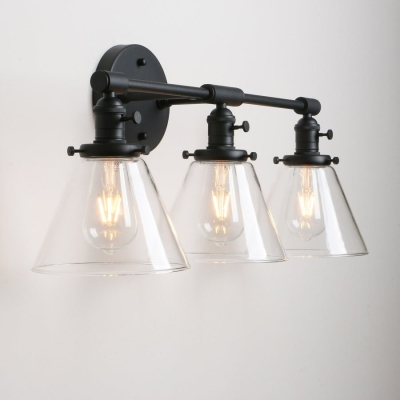 Finley vintage wandkandelaar met drie lampen