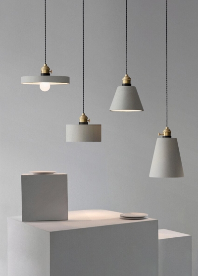 Moderne Scandinavische hanglampen van cement