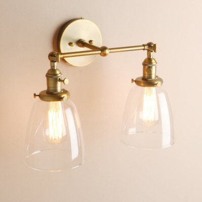 Sedona vintage wandkandelaar met twee lampen