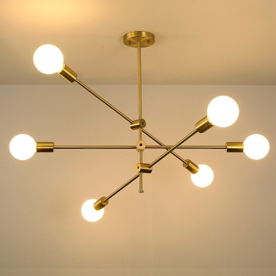 Moderne, schuine hanglamp met meerdere lampen