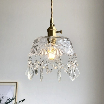 Glazen juweel hanglamp