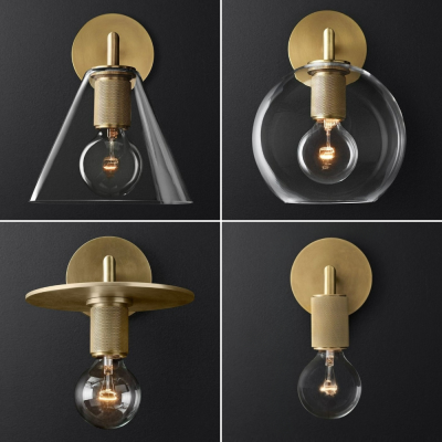 Designer koperen wandkandelaars
