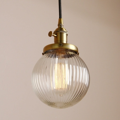 Vintage getextureerde glazen bol hanglampen